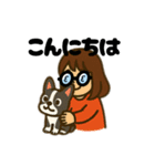 イヌとオンナ～ボストンテリア～（個別スタンプ：40）