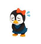 かわいいペンギンのリサ4\5（個別スタンプ：19）