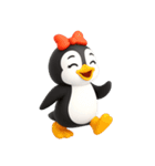 かわいいペンギンのリサ4\5（個別スタンプ：25）