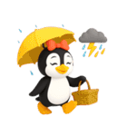 かわいいペンギンのリサ4\5（個別スタンプ：27）