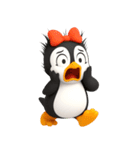 かわいいペンギンのリサ4\5（個別スタンプ：28）