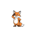 【敬礼動物】（個別スタンプ：4）