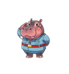 【敬礼動物】（個別スタンプ：13）