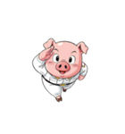 【敬礼動物】（個別スタンプ：16）