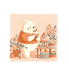 [アレンジ用]北欧風ほっこりくまさんの日常（個別スタンプ：2）