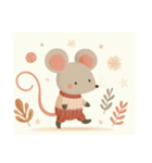 [アレンジ用]北欧風ほっこりネズミの日常（個別スタンプ：2）