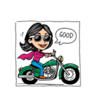 サングラス女子のバイクスタンプ！（個別スタンプ：20）