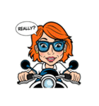 サングラス女子のバイクスタンプ！（個別スタンプ：27）