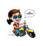 サングラス女子のバイクスタンプ！（個別スタンプ：29）