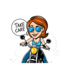 サングラス女子のバイクスタンプ！（個別スタンプ：39）