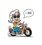サングラス女子のバイクスタンプ！（個別スタンプ：40）