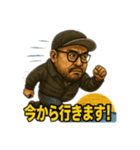 キャップ髭オジ【日常シーン系】（個別スタンプ：5）