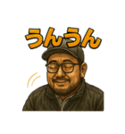 キャップ髭オジ【日常シーン系】（個別スタンプ：21）