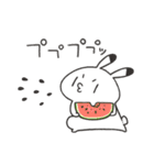 ゆるうさ達の夏のスタンプ（個別スタンプ：26）