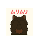 ✴︎長毛黒猫の日常用語スタンプ✴︎（個別スタンプ：8）
