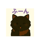 ✴︎長毛黒猫の日常用語スタンプ✴︎（個別スタンプ：25）