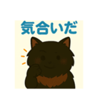 ✴︎長毛黒猫の日常用語スタンプ✴︎（個別スタンプ：39）