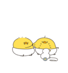 へんてこなべびぴよ双子（個別スタンプ：7）