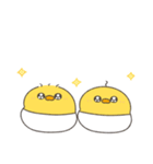 へんてこなべびぴよ双子（個別スタンプ：32）