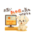 夏★大きい文字★白わんこ（個別スタンプ：25）