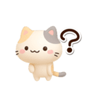 小さい三毛猫☆3D（個別スタンプ：17）