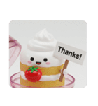 トマトホイップクリームケーキちゃん(四角)（個別スタンプ：4）