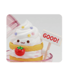 トマトホイップクリームケーキちゃん(四角)（個別スタンプ：6）
