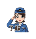女性航空自衛官専用スタンプ（空自）（個別スタンプ：3）