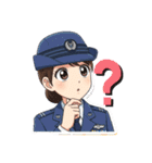 女性航空自衛官専用スタンプ（空自）（個別スタンプ：6）