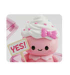 ホイップクリームマカロンちゃん(四角型)（個別スタンプ：5）