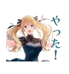 金髪ゴスロリツインテ女子の日常（個別スタンプ：21）