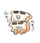 ふかふかしたパン むきむき（個別スタンプ：3）