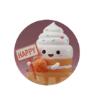 バスケケーキちゃん(丸型)（個別スタンプ：2）