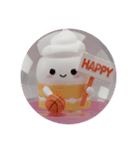 バスケケーキちゃん(丸型)（個別スタンプ：4）