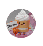 バスケケーキちゃん(丸型)（個別スタンプ：5）