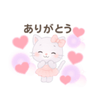 フィギュアスケート⛸️リボンねこちゃん（個別スタンプ：3）