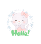 フィギュアスケート⛸️リボンねこちゃん（個別スタンプ：8）