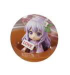 プリンに入ったみなみちゃん(丸型)（個別スタンプ：2）