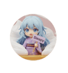 プリンに入ったみなみちゃん(丸型)（個別スタンプ：3）