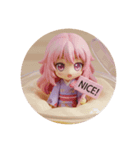 プリンに入ったみなみちゃん(丸型)（個別スタンプ：4）
