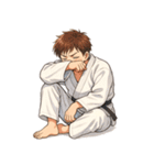 柔道 空手 男子 部活 スポーツ 面白い（個別スタンプ：2）