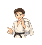 柔道 空手 男子 部活 スポーツ 面白い（個別スタンプ：5）