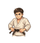柔道 空手 男子 部活 スポーツ 面白い（個別スタンプ：7）