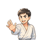 柔道 空手 男子 部活 スポーツ 面白い（個別スタンプ：8）