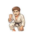 柔道 空手 男子 部活 スポーツ 面白い（個別スタンプ：9）