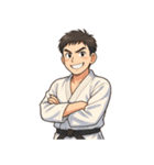 柔道 空手 男子 部活 スポーツ 面白い（個別スタンプ：12）
