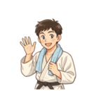 柔道 空手 男子 部活 スポーツ 面白い（個別スタンプ：15）