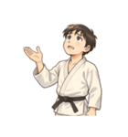 柔道 空手 男子 部活 スポーツ 面白い（個別スタンプ：16）