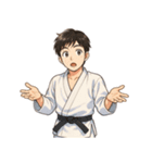 柔道 空手 男子 部活 スポーツ 面白い（個別スタンプ：18）