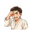 柔道 空手 男子 部活 スポーツ 面白い（個別スタンプ：19）